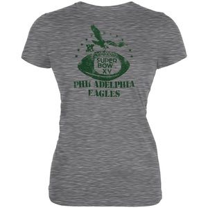 Philadelphia Eagles - Superbowl XV Juniors T-Shirt - SM / Grey Below $37 Retail